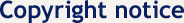 Copyright Notice